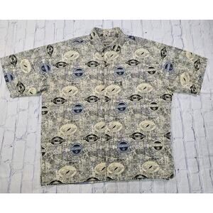 Sportif MENS XL Sea King Charters Aloha Hawaiian Shirt Big Blue Charters Fishing